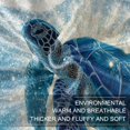 thumbnail image 7 of Qxltty Deep Blue Sea Turtle Soft Cozy Fluffy Blankets for Couch Sofa Chair Bed Camping Picnic Travel Lightweight Bed 50×60inch, 7 of 7