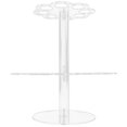 thumbnail image 3 of Transparent Acrylic 2-Tier Ice Cream Cone Holder Stand for Displaying Food 8.66 x 8.66 x 15.9 Inches, 3 of 5