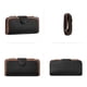 thumbnail image 5 of Billetera CLUCI de piel para mujer con bloqueo RFID, triple pliegue, negro/marrón, 5 of 6