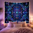 thumbnail image 2 of Botanical Mandala With Moons and Planets, Mystical Boho Style for Celestial Art Lovers, Cosmic Wall Art, Housewarming Gift, Tapestry Wall Hanging for Bedroom and Meditation Room, 2 of 7