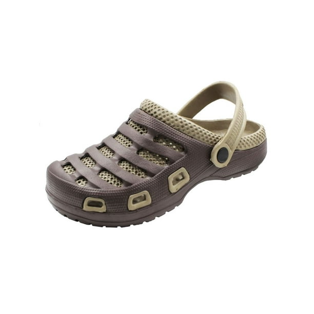 SLM - Men's Clog Garden Shoes Summer Slingback Water Perforated Slip On ...