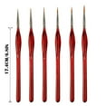 thumbnail image 3 of Plumas De Acuarela 6 PCS Miniature Detail Paint Brush Set Fine Three Sided Line Marker for Watercolor Gouache and Acrylic Art Painting JASKFLY, 3 of 8