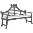 thumbnail image 3 of SAFAVIEH Outdoor Collection Azusa Bench Ash Grey/Beige, 3 of 7