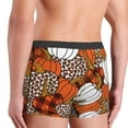 thumbnail image 5 of Fotbe Various Pumpkins Leopard Orange White Men’s Total Support Pouch Boxer Briefs, X-Temp Cooling, Moisture-Wicking Underwear, Regular, Long-leg and Trunk-Small, 5 of 9