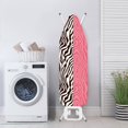 thumbnail image 3 of HELLHERO Ironing Board Cover Washable Soft Fabric Covers Replacement, Pink Zebra Pattern, 3 of 5