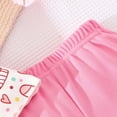 thumbnail image 4 of Girls Summer Clothes Toddler Outfits for Girl Clothing Sets Ice Cream Shirt and Pink Shorts Cute Short Sets 4T (866), 4 of 6