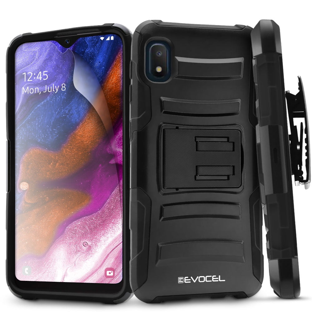 Galaxy A10e Case Evocel Belt Clip Holster Kickstand Hd Screen Protector Dual Layer