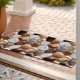 thumbnail image 5 of ERK Corridor Stone Patterned Carpet 3D Pebble Pattern Entrance Mat Slip Washable,50x120cm, 5 of 5