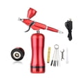 thumbnail image 1 of Cordless Airbrush Compressor Kit High PSI Dual Action Spray For Art Model Body Paint Artist Makeup Nail Tattoos Cake Tools ,Unique Blowing, 1 of 7