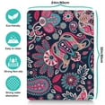 thumbnail image 2 of Paisley Indian Tribal Dog Food Mat with Paisley Design Boho Vintage Floral Pattern, Absorbent Waterproof Non-Slip Pet Feeding Mat, 2 of 4