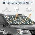 thumbnail image 4 of Balery 2 Piece Flowers and Bee Car Windshield Sun Shade|Foldable Front Windshield Shade for Car Front Window for Most Sedans SUV Truck-Medium, 4 of 7