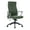 Green, variant on LeisureMod Hilton Modern High Back Leather Conference Office Chair With Adjustable Height & Swivel In Black