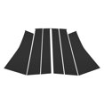 thumbnail image 1 of Recorte de Ventana del Pilar de la Puerta Único para Mitsubishi Pajero Sport 16-23 Etiqueta Antirrayaduras para los Pilares Exteriores de la Puerta Negra 6Pcs, 1 of 6