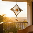thumbnail image 6 of YiJuHui 3D Spinning Diamond Wind Chime, Sun Catcher Prism for Outdoor Garden Decor, Metal Hanging Ornament for Patio, Window, Yard, and Home Decoration, 6 of 6