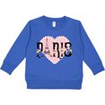thumbnail image 2 of Inktastic Paris Pink Heart Eiffel Tower with Flowers Toddler Sweatshirt, 2 of 4
