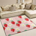 thumbnail image 2 of Dreamtimes Strawberry Area Rug, 80"x 58" Pet & Child Friendly Carpet for Living Room Bedroom Dining Room,Indoor Outdoor Soft Rug Washable Non Slip Comfortable Area Rug, 2 of 6