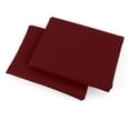 thumbnail image 2 of The Great American Store- 1800 Series Double Brushed Microfiber (Pack of 2) Solid Burgundy Envelope Closure Pillowcases - King (20" X 40", 2 of 4