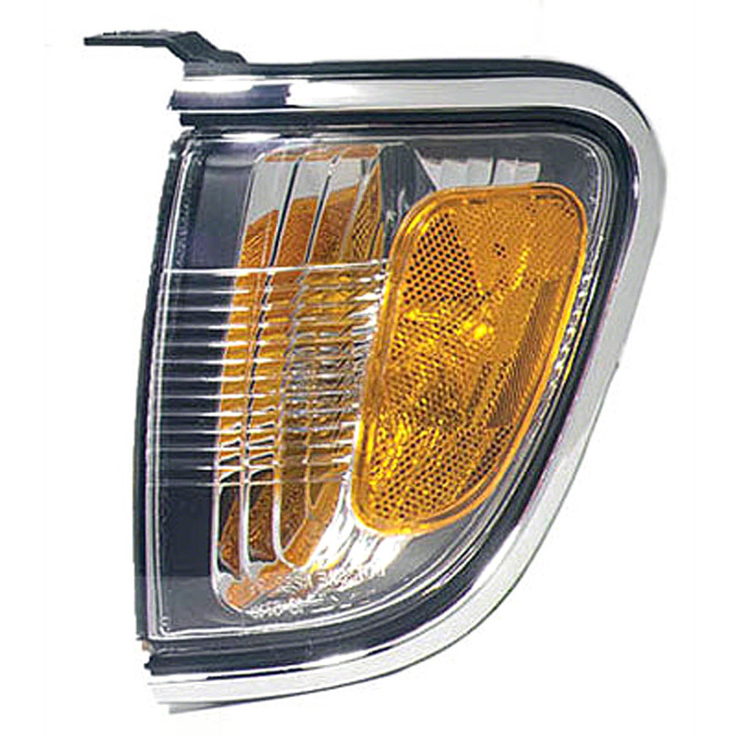 Clear & Amber Lens w/Chrome Trim 8162004080 TO2520161 For Toyota Tacoma Corner Light 2001 02 03 2004 Driver Side Park Lamp 