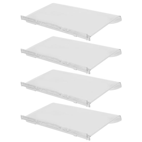 MLINS  4 Pcs Shoe Shelf Storage Organizer Shelves for Wall Grooved Rack