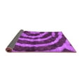 thumbnail image 2 of Ahgly Company Indoor Round Abstract Purple Modern Area Rugs, 8' Round, 2 of 4