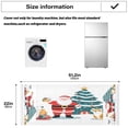 thumbnail image 4 of Santa ClausWasher and Dryer Covers Dust-Proof and Oil Resistant Fridge Cover with 4 Storage Pockets Washing Machine Top Cover for Laundry Kitchen Home 51.2 x 22 In, 4 of 6