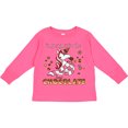 thumbnail image 3 of Inktastic I'm Just in It for the Chocolate Valentine's Day Unicorn Boys or Girls Long Sleeve Toddler T-Shirt, 3 of 5
