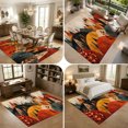 thumbnail image 5 of Area Rugs 5'x7', Orange Mountain Carpet Runner Indoor Outdoor Rugs Home Decor Aesthetic, Fall Farmhouse Forest Trees Nature View Non Slip Mats Washable Accent Rug for Living Room Bedroom, 5 of 8