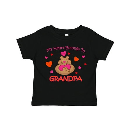 

Inktastic Heart Belongs to Grandpa Gift Toddler Toddler Girl T-Shirt