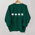 thumbnail image 2 of Wo-Fusoul Chandail à Capuchon pour Garçons et Filles, Imprimé pour la Saint-Patrick, Manches Longues, Col Rond, Vert, 100 % Coton, Graphique à la Mode, 2 of 3