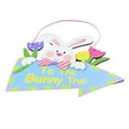 thumbnail image 3 of Injueey 1 Juego de decoraciones de Pascua, suministros para festivales, letrero para exteriores, colgadores decorativos con forma de conejo para puerta, Kits de decoración para fiestas JM00288 Injueey HA061112-01, 3 of 6