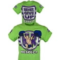thumbnail image 3 of John Cena Cenation Respect Green Mens Costume Hat T-shirt Wristbands S, 3 of 7