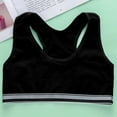 thumbnail image 2 of Girls' Cotton Crop Training Bra, Breathable Little Kids Sport Bralette, 2 of 4