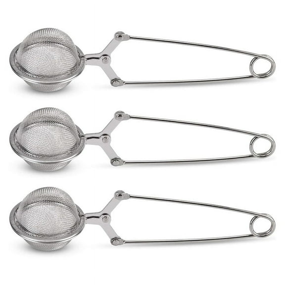 Tea Strainer, 3 Pack Premium Stainless Steel Tea Strainer with Handle for Loose Leaf Tea Fine Mesh Tea Balls Filter