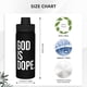 thumbnail image 4 of Botella de agua deportiva con aislamiento God is Dope de 18 oz, de acero inoxidable, novedosa, portátil, para viajes, gimnasios, deportes al aire libre., 4 of 5