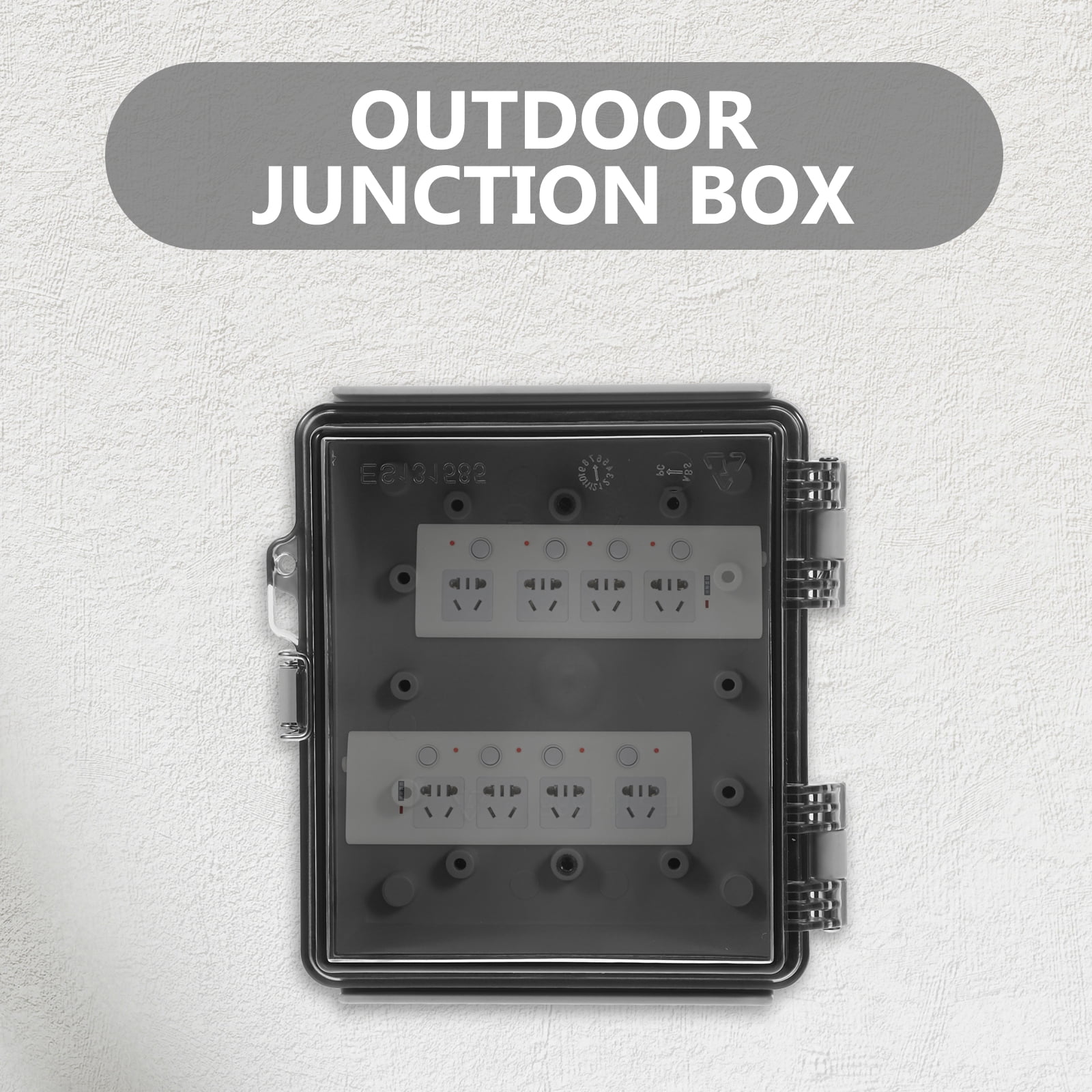 hengzirui Clear Lid Junction Box Waterproof Electrical Line Box Outdoor Junction Enclosure Box