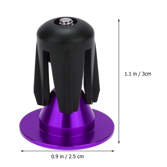ibasenice 1 Pair Durable Purple Bike Plug Aluminum Alloy for Bike Enthusiasts Protection