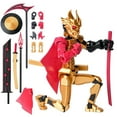 thumbnail image 2 of 3D Printed Samurai Action Figure with Full Range of Motion and Legendary Weapons for Creative Decompression and Office Ornament, 2 of 7