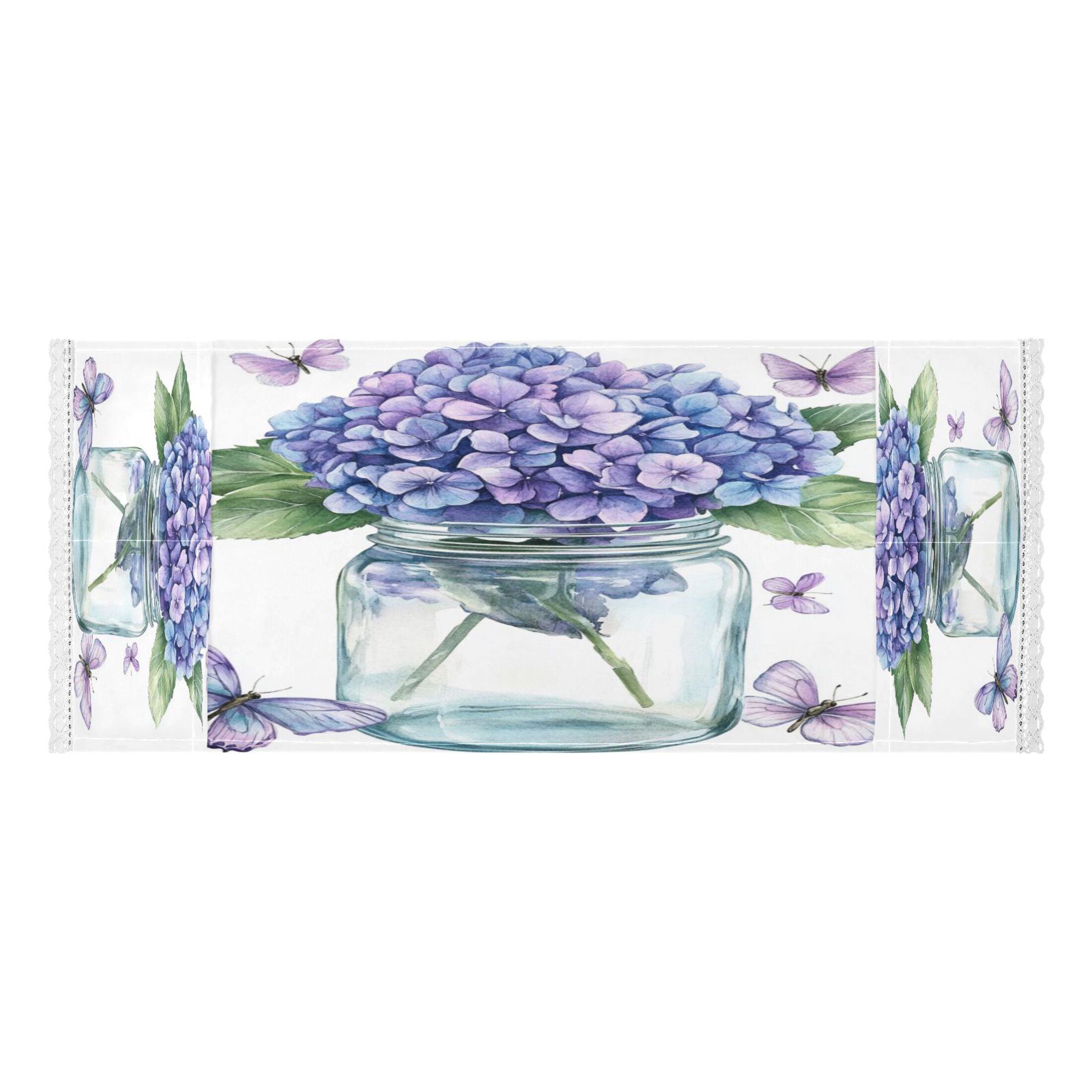 WOBOGO Hydrangea Vase Washing Machine Cloth Dryer Refrigerator Top Cover Protective Non-Slip Mat For Kitchen Laundry