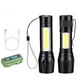 thumbnail image 1 of Linterna LED recargable, paquete de 4, lámpara táctica con linterna portátil Xpe+cob, lámpara LED con 5 modos de luz (4 piezas), 1 of 4