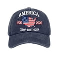thumbnail image 3 of 250th Anniversary Baseball Hat 250th Birthday America 1776-2026 Classic Patriotic Men Women Cap, 3 of 7