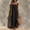 Black, variant on Prom Dress Ladies Easter Dress Party Dresses Long Dress Women's Solid Summer Beach Maxi Dress Sleeveless Spaghetti Strap Dress White 2X