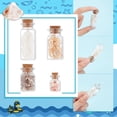 thumbnail image 4 of 16 botellas de vidrio transparente, 4 estilos, botellas con mensaje de playa, mini conchas, frasco de vidrio, campana de vidrio con temática oceánica, adornos colgantes de conchas marinas para, 4 of 8