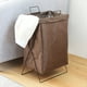 thumbnail image 2 of Cesto de ropa impermeable, grande, con asa de metal, plegable, para guardar juguetes, ropa, ropa, baño y sala de estar., 2 of 2