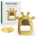 thumbnail image 1 of Momcozy Silicone Baby Teether Giraffe Yellow, Baby Teething Toys 1 Count, 1 of 7