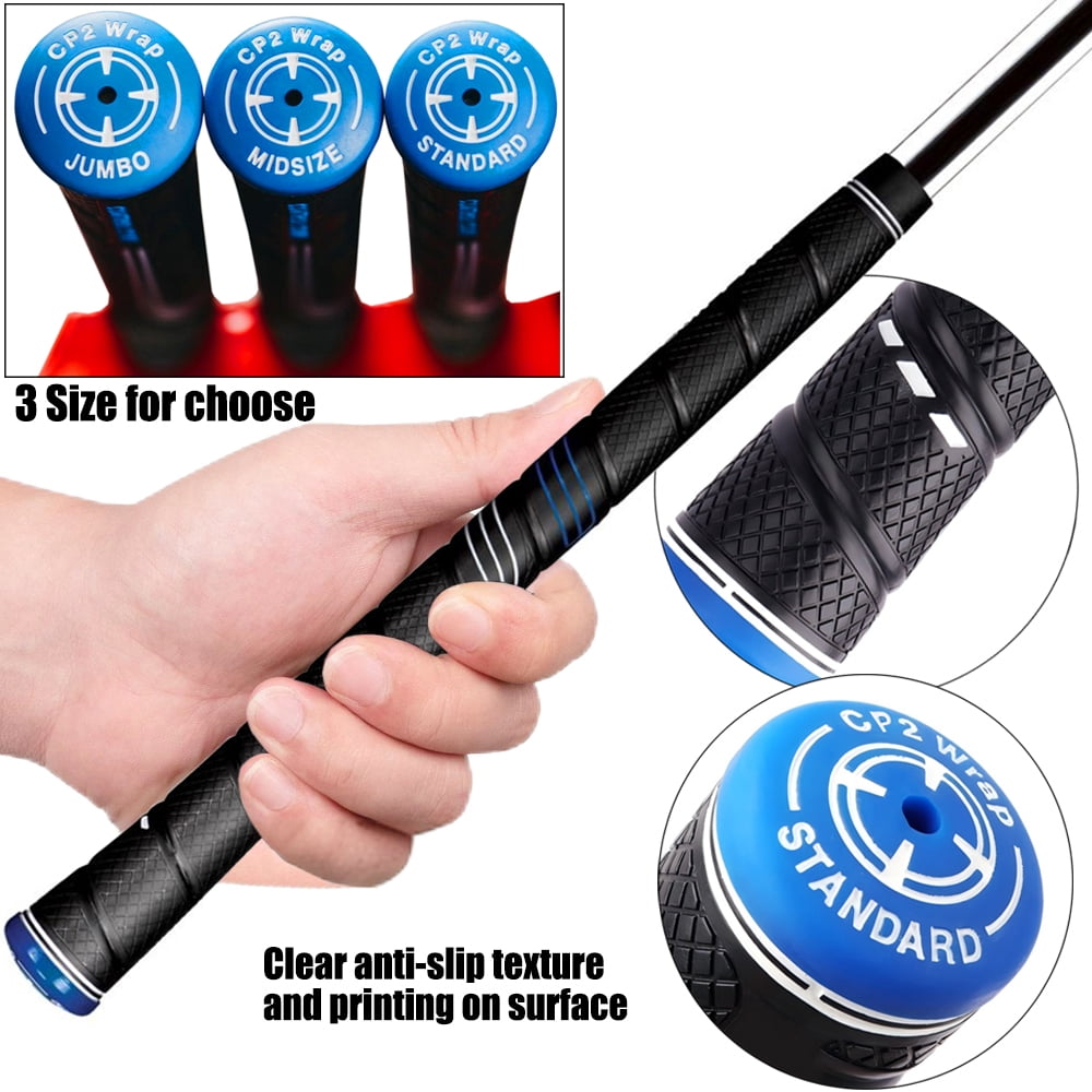 13Pcs CP2 Wrap Golf Club Grip Tacky Feel Blue Midsize Rubber 60R Unbranded
