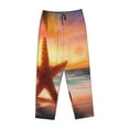 thumbnail image 4 of Kll Womens Starfish Sunset Sea Beach Print Pajama Pants Soft Pajama Bottoms For Women Cozy Lounge Pants, 4 of 9