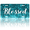 Blessed, variant on 1 Pcs 2D Flat License Plate Covers & Frames, Tigers Face For Decorative Front, Waterproof For Decoration Aluminum License Plate Covers & Frames Cover For Men Women, 12" X 6"