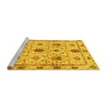 thumbnail image 2 of Ahgly Company Machine Washable Indoor Rectangle Abstract Yellow Modern Area Rugs, 5' x 7', 2 of 4