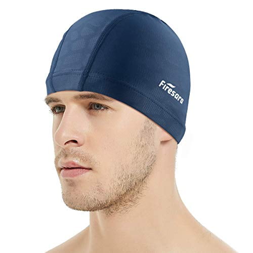 Women Men Waterproof Swimming Cap Ear Protection Fitness Coating Hat GYM Beach 