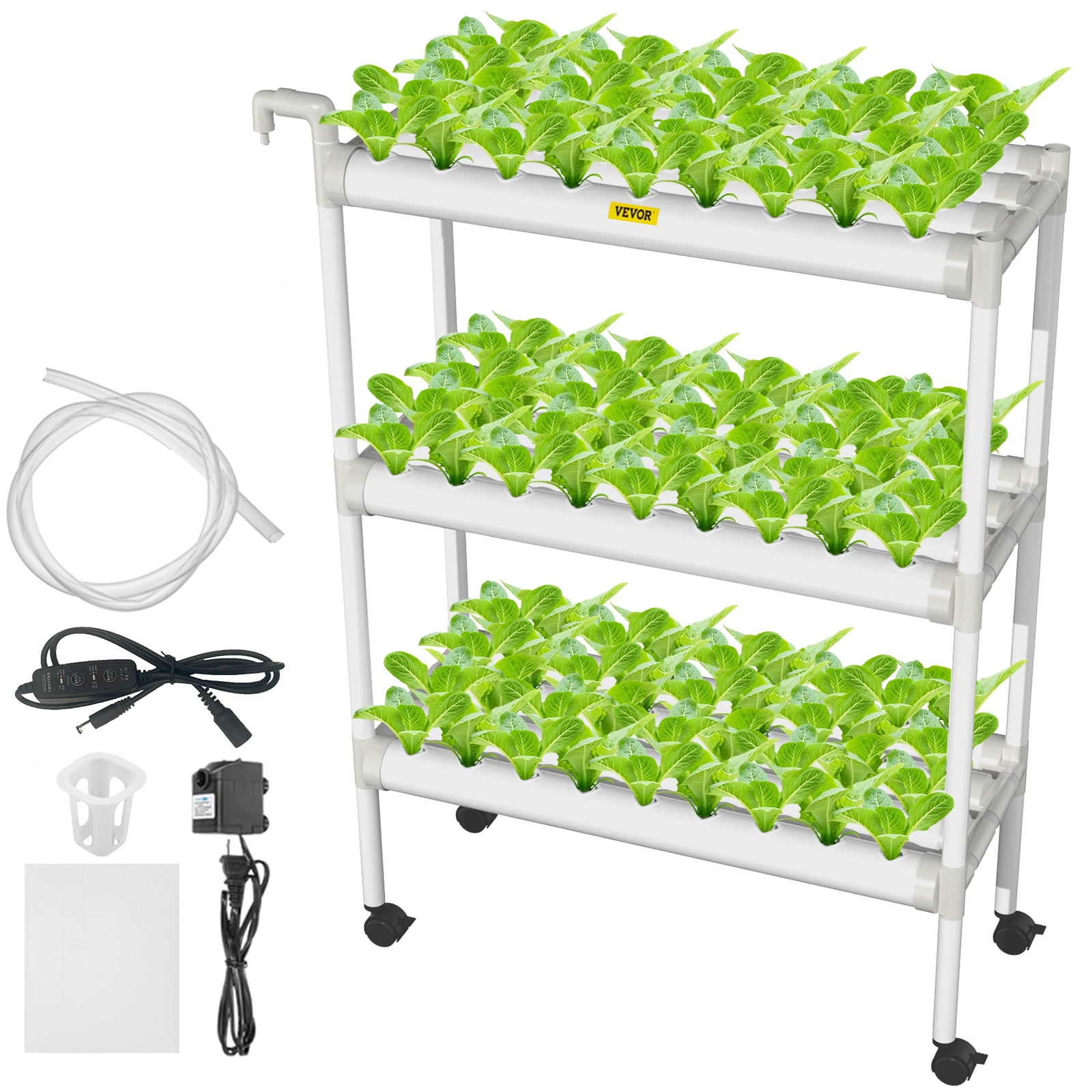 VEVOR Hydroponic Site Grow Kit 108 Sites 3 Layers, Garden Plant Growing